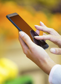 Woman using smartphone